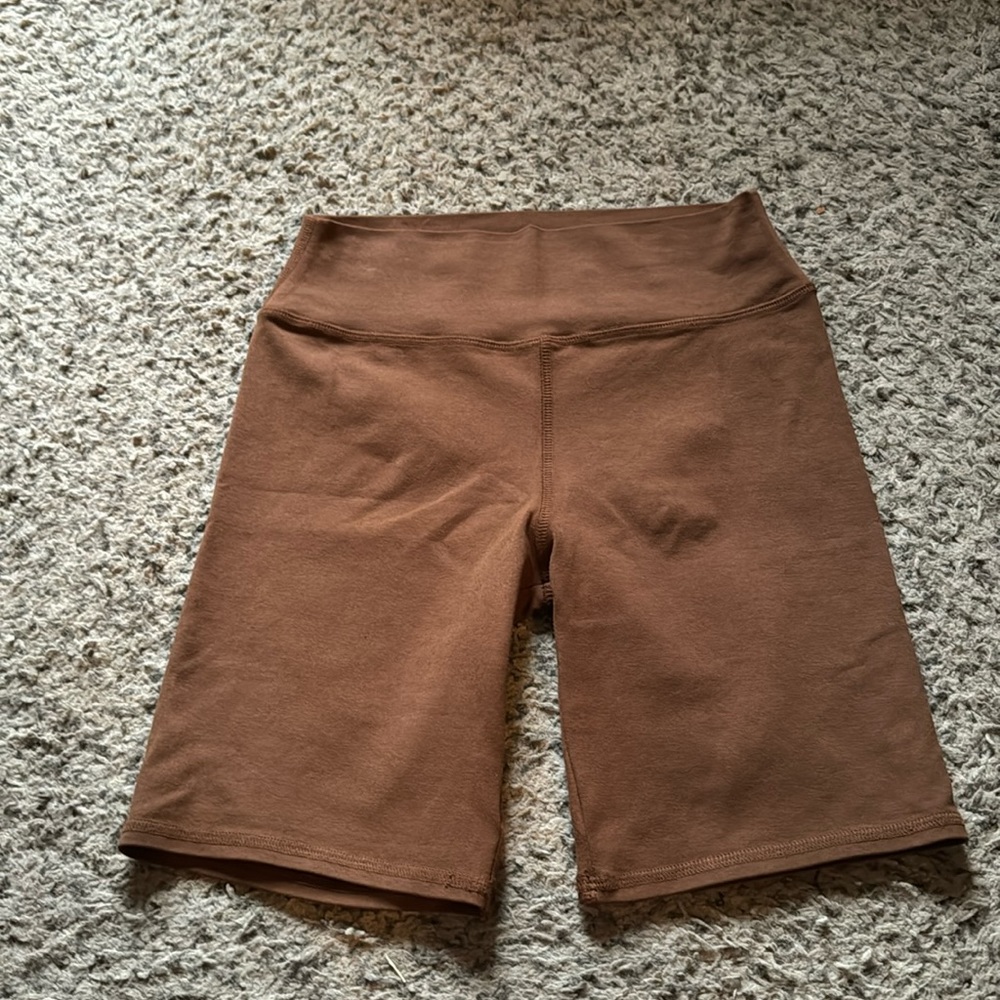 Yellow label biker shorts